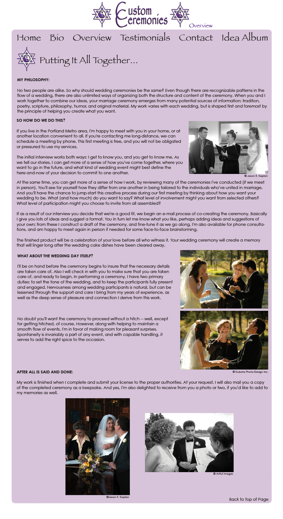 Portland Oregon wedding officiant minister 
